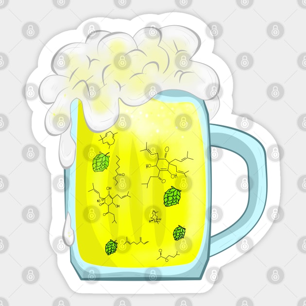 Beer chemistry Sticker by MariRiUA